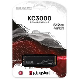 SSD Kingston 512G KC3000 PCIe 4.0 NVMe M.2 (SKC3000S/512G)