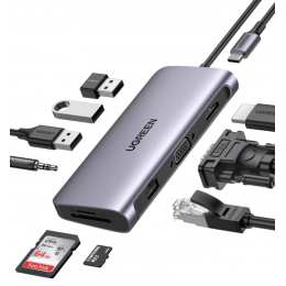 Multifunctional adapter Ugreen CM179 Gray (80133)