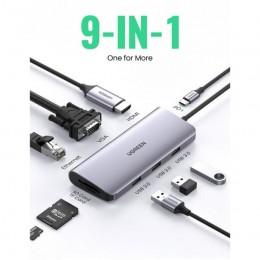 Multifunctional adapter Ugreen CM179 Gray (40873)
