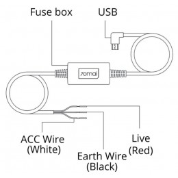 Кабель режима парковки 70mai Hardwire Kit (Midrive UP02)