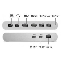 Dok-stansiyası Lenovo 500 USB-C Universal Dock White (G0AA0135EU)