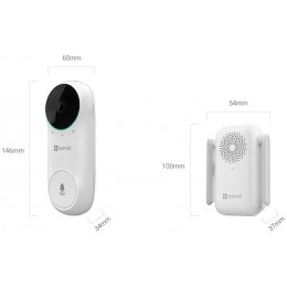 Simsiz qapı zəngi EZVIZ CS-DB2C-A0-1E3WPBR KIT