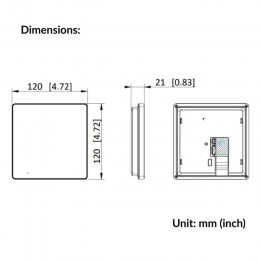 IP video domofon monitoru Hikvision DS-KH6110-WE1