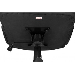 Oyun kreslosu 2E GAMING HEBI, PU Leather, Foldable Armrests, black-white (2E-GC-HEB-BKWT)