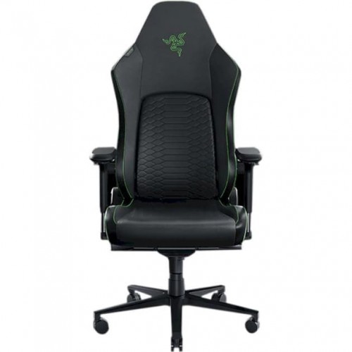 Oyun kreslosu Razer Iskur V2 EPU Leather, 4D-Armrests, black-green (RZ38-04900100-R3G1)