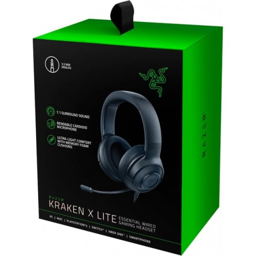 Oyun qulaqcığı Razer Kraken X Lite 3.5mm Black (RZ04-02950100-R381)
