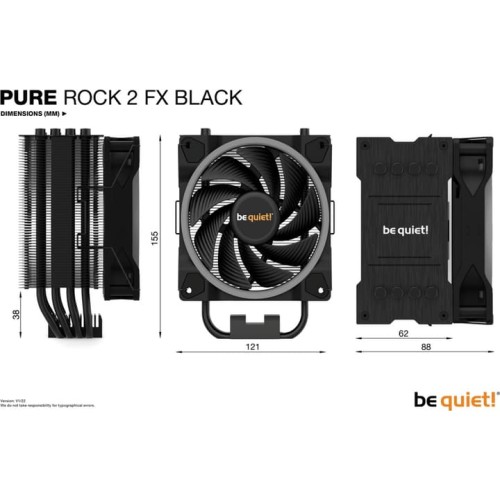 Кулер для процессора Be quiet! Pure Rock 2 FX Black (BK033)
