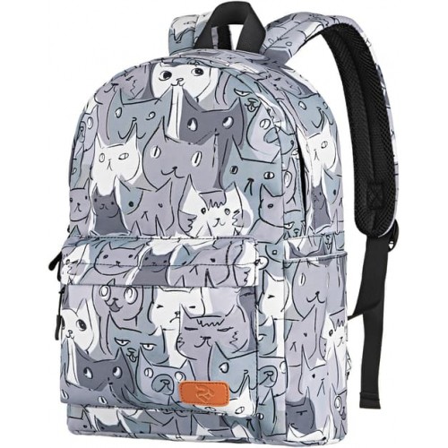 Рюкзак для ноутбука 2E TeensPack Cats, grey (2E-BPT6114GC)