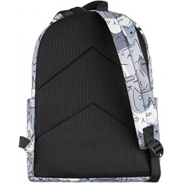 Notbuk üçün bel çantası 2E TeensPack Cats, grey (2E-BPT6114GC)