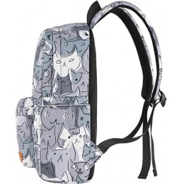 Notbuk üçün bel çantası 2E TeensPack Cats, grey (2E-BPT6114GC)