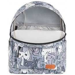 Notbuk üçün bel çantası 2E TeensPack Cats, grey (2E-BPT6114GC)