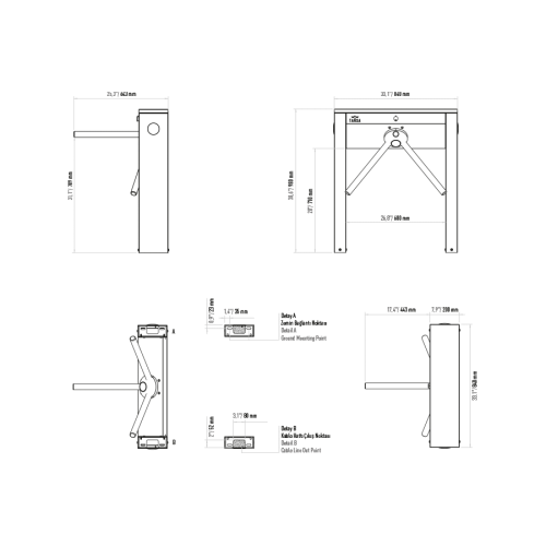 Turniket Tansa LTT-303S SLIM CASE TRIPOD