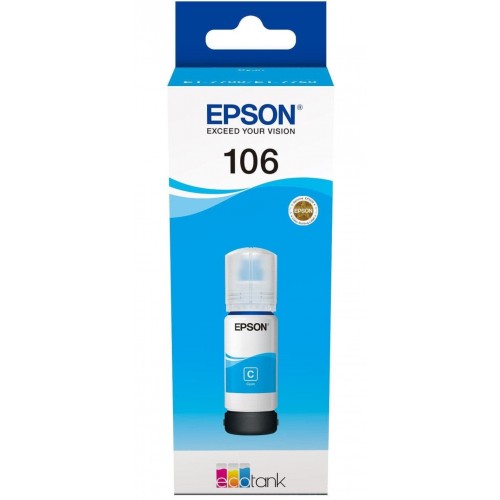 Чернила Epson 106 EcoTank CY (C13T00R240)