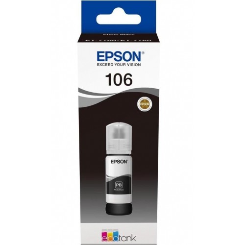 Mürəkkəb Epson 106 EcoTank Photo BK (C13T00R140)