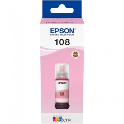 Mürəkkəb Epson 108 EcoTank Light Magenta (C13T09C64A)