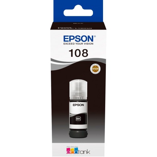 Mürəkkəb Epson 108 EcoTank Black (C13T09C14A)