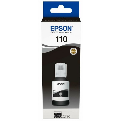 Mürəkkəb Epson 110 EcoTank Black, XL (C13T03P14A)