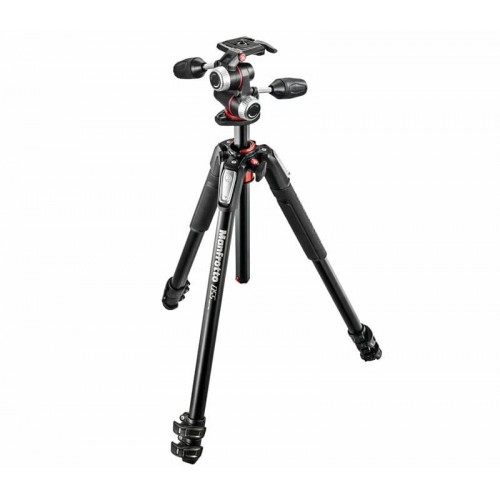 Ştativ Manfrotto 055 ALU 3-S KIT 3W HEAD (MK055XPRO3-3W)
