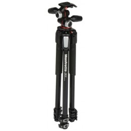 Ştativ Manfrotto 055 ALU 3-S KIT 3W HEAD (MK055XPRO3-3W)