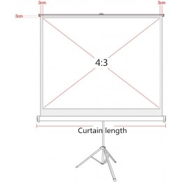 Tripod Ekranı Cyber (70"x70") 180x180cm (T180)