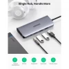 Мультифункциональный адаптер Ugreen CM179 Gray (80133)