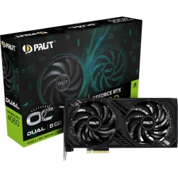 Видеокарта Palit GeForce RTX™ 4060 Dual OC 8GB (NE64060T19P1-1070D)