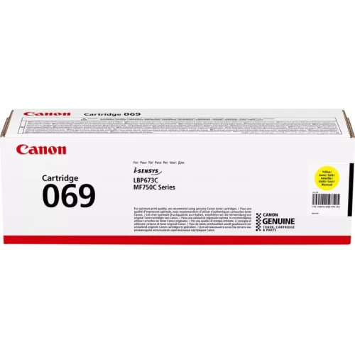 Тонер-картридж Canon 069 Yellow (5091C002X)