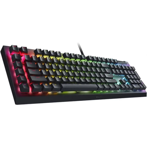 Oyun klaviaturası Razer BlackWidow V4 X, 110key, Yellow Switch, USB-A, EN/RU, RGB, black (RZ03-04702500-R3R1)