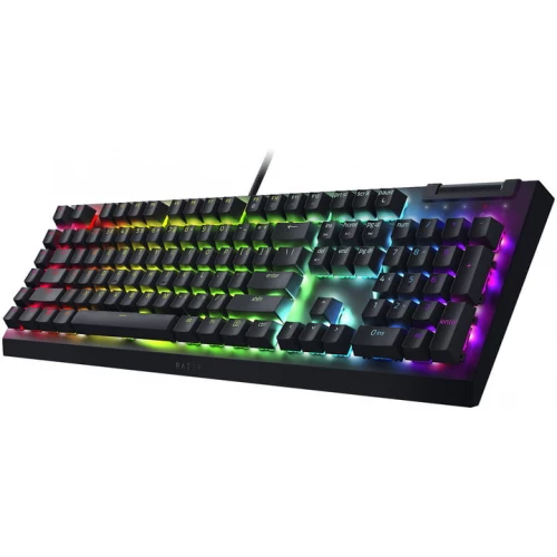 Oyun klaviaturası Razer BlackWidow V4 X, 110key, Yellow Switch, USB-A, EN/RU, RGB, black (RZ03-04702500-R3R1)