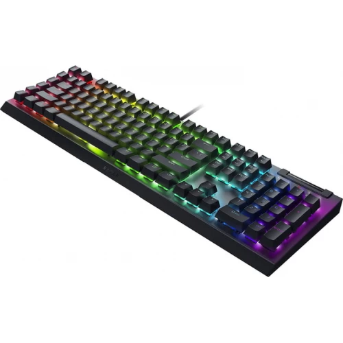 Oyun klaviaturası Razer BlackWidow V4 X, 110key, Yellow Switch, USB-A, EN/RU, RGB, black (RZ03-04702500-R3R1)