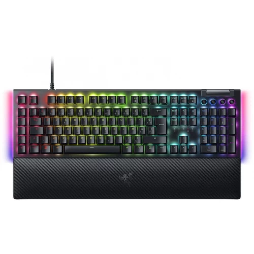 Oyun klaviaturası Razer BlackWidow V4, 114key, Yellow Switch, USB-A, EN/RU, RGB, black (RZ03-04692500-R3R1)
