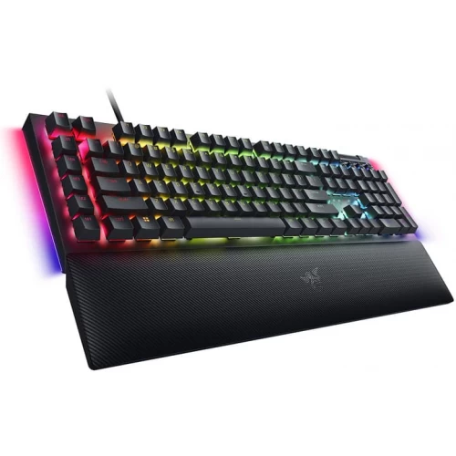 Oyun klaviaturası Razer BlackWidow V4, 114key, Yellow Switch, USB-A, EN/RU, RGB, black (RZ03-04692500-R3R1)