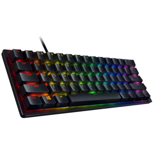 Oyun klaviaturası Razer Huntsman Mini Purple Switch USB RU RGB, Black (RZ03-03391500-R3R1)