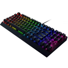 Игровая Клавиатура Razer BlackWidow V3 TKL 87key, Green Switch, USB-A, EN/RU, RGB, black (RZ03-03490700-R3R1)