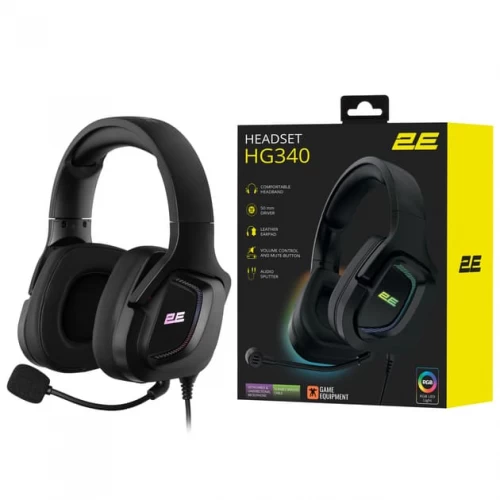 Игровая гарнитура 2E HG340 Black (2E-HG340BK)